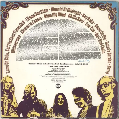 Big Brother & The Holding Company Live - Imagen 2